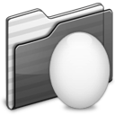 Egg Folder black icon